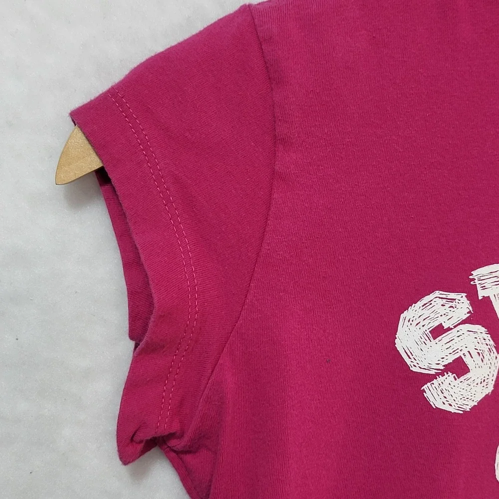 Nike Girls Pink Sweet Like Victory Graphic T-Shirt Size Medium‎ M Short Sleeve
